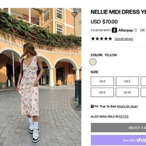 Princess Polly Yellow Maxi Dress